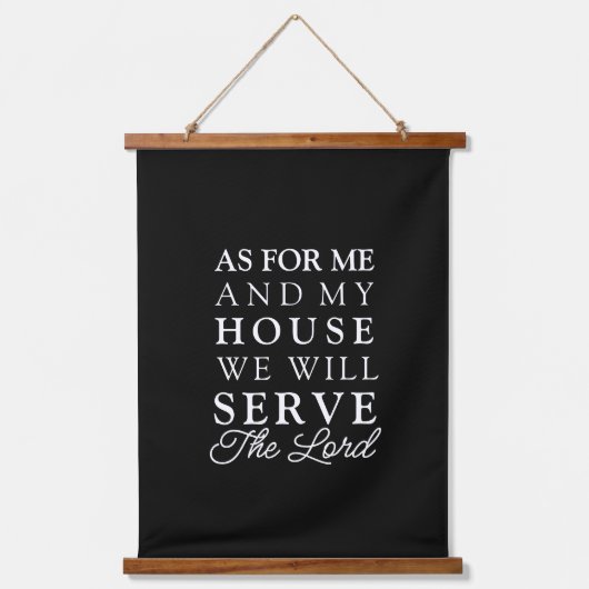 Joshua 24:15 Wat mij en mijn Parlement betreft Bij Hangend Wandkleed (Voorkant)