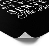 Joshua 24:15 zoals voor me en de Schrift van het M Poster (Hoek)