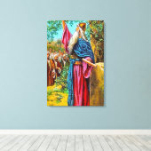 Joshua 24:16-28 Israël belooft God te dienenCanvas Canvas Afdruk (Insitu (Houten vloer))