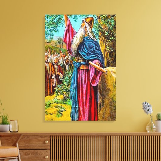 Joshua 24:16-28 Israël belooft God te dienenCanvas Canvas Afdruk (Insitu (Woonkamer))