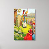 Joshua 24:1-15 Joshua's Afscheidsdoek Canvas Afdruk (Voorkant)