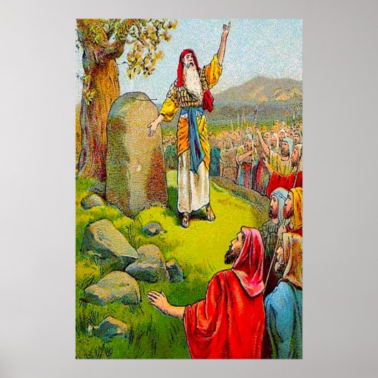 Joshua 24:1-15 Joshua's Farewell poster (Voorkant)