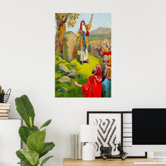 Joshua 24:1-15 Joshua's Farewell poster (Thuiskantoor)