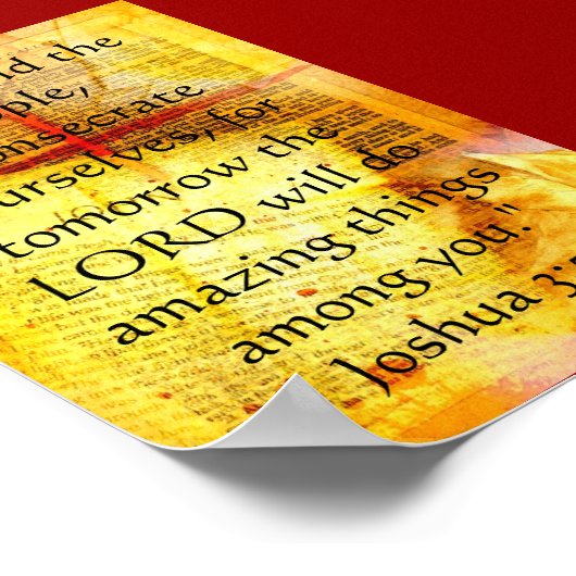 Joshua 3:5 poster (Hoek)