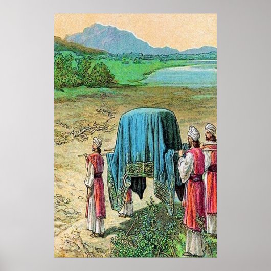 Joshua 3 God houdt het poster van de Jordaan tegen (Voorkant)