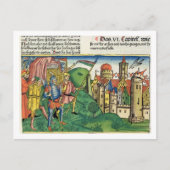 Joshua 6 4-21 De Herfst van Jericho, uit het 'Nure Briefkaart (Voorkant)