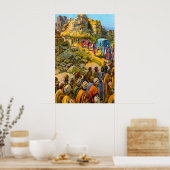 Joshua 6 Israel Captures Jericho poster (Keuken)