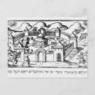 Joshua aan de zalen van Jericho Briefkaart