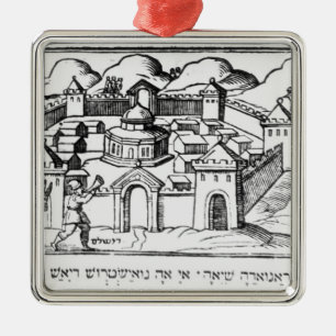 Joshua aan de zalen van Jericho Metalen Ornament