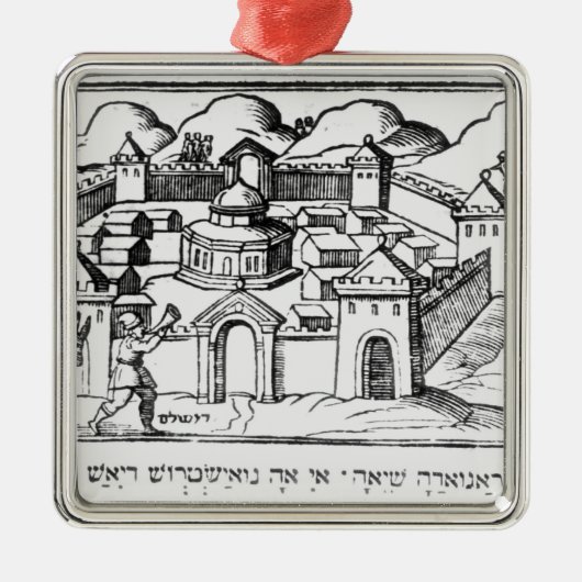 Joshua aan de zalen van Jericho Metalen Ornament (Voorkant)