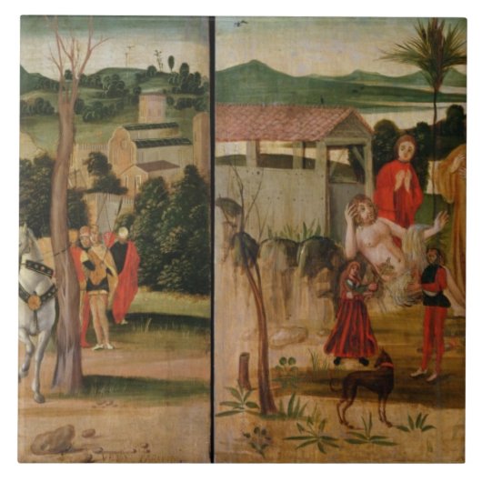 Joshua aan de zalen van Jericho Tegeltje (Voorkant)