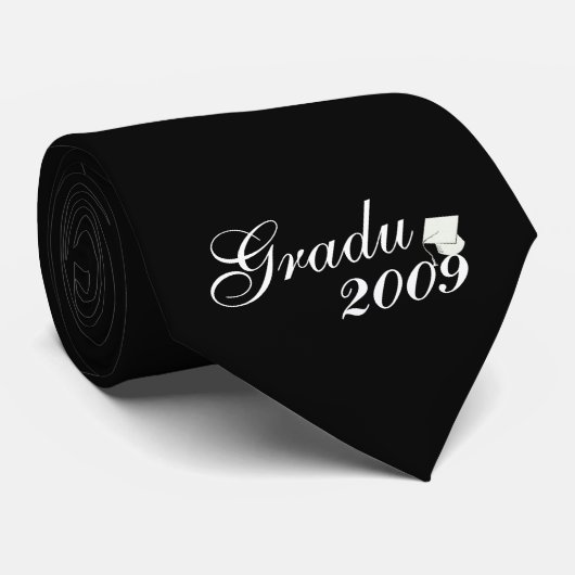 "Joshua" Afstuderen 2009 zwart Stropdas (Opgerold)