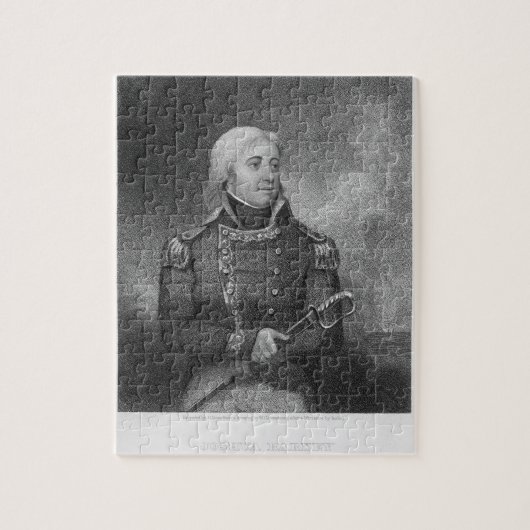 Joshua Barney (1759-1818), gegraveerd door J. Brui Legpuzzel (Verticaal)