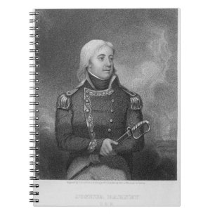 Joshua Barney (1759-1818), gegraveerd door J. Gros Notitieboek