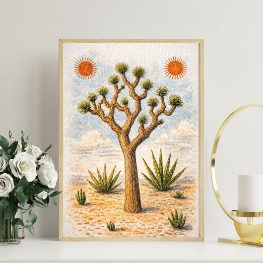 Joshua boom kunst | boho natuur wandkunst poster