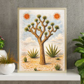 Joshua boom kunst | boho natuur wandkunst poster