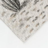 joshua boom schets | woestijn schets kunst fleece deken (Hoek)