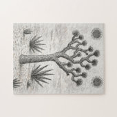 joshua boom schets | woestijn schets kunst legpuzzel (Horizontaal)