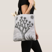joshua boom schets | woestijn schets kunst tote bag (Dichtbij)