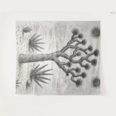 joshua boom schets | woestijn schets kunst wandkleed (Voorkant (horizontaal))