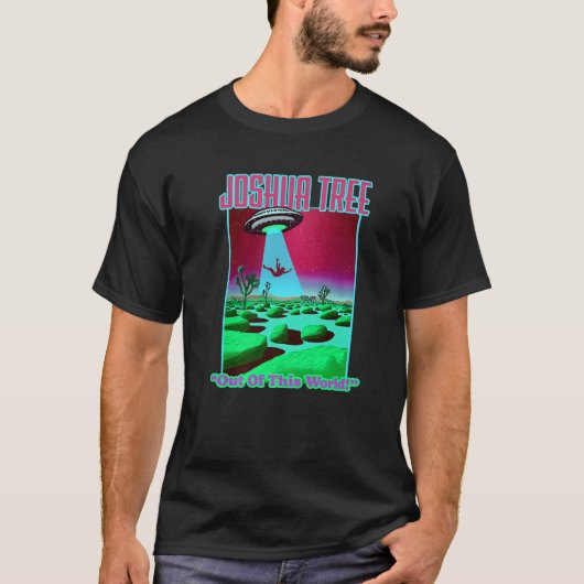 Joshua-boom uit deze wereld grappige Alien Abducti T-shirt (Voorkant)
