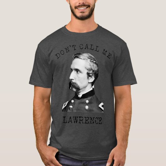 Joshua Chamberlain noem me Lawrence Burgeroorlog T-shirt (Voorkant)