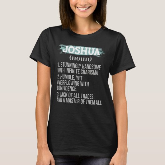 Joshua Dad s Personality Definition Father s Day P T-shirt (Voorkant)
