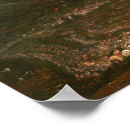 Joshua die de zon aan het commanderen is - John Ma Poster (Hoek)