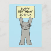 Joshua Happy Birthday Briefkaart (Voorkant)