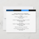 Joshua Isaac Bar Mitzvah Weekend Schedule Card Kaart (Voorkant)