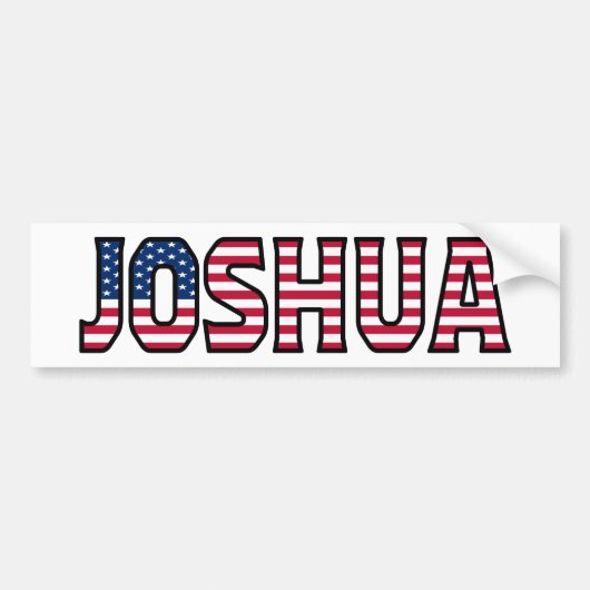 Joshua Name Vorname USA Aufkleber Sticker Auto (Voorkant)
