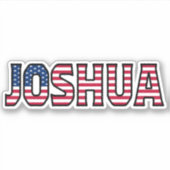 Joshua Name Vorname USA Sticker Stickerset (Voorkant)