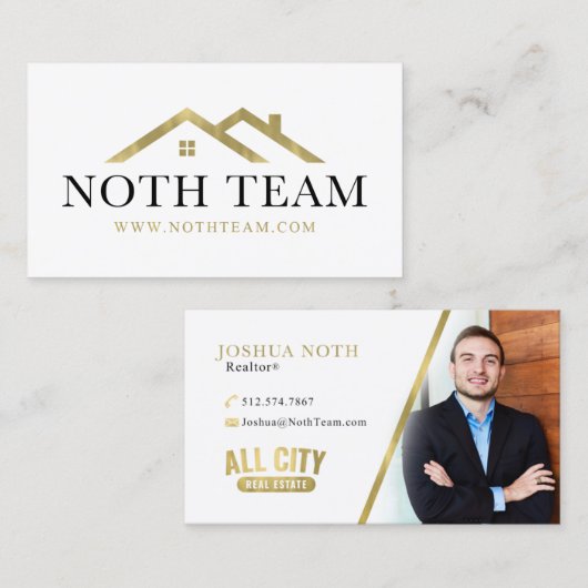 Joshua Noth Custom Visitekaartje (Voorkant / Achterkant)