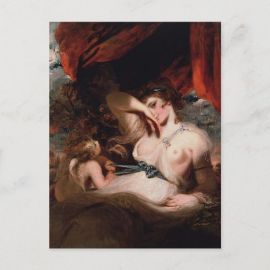 Joshua Reynolds- Cupid Unfastening Girdle of Venus Briefkaart (Voorkant)