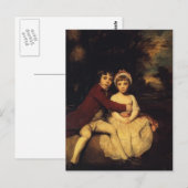 Joshua Reynolds-John Parker en zijn zuster Theresa Briefkaart (Voorkant / Achterkant)