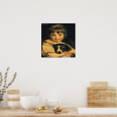 Joshua Reynolds juffrouw Bowles Poster met Art Quo (Keuken)