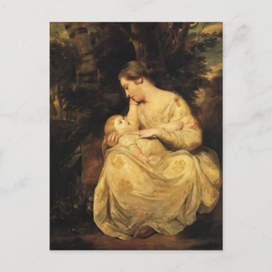 Joshua Reynolds- Mrs Susanna Hoare en Child Briefkaart (Voorkant)