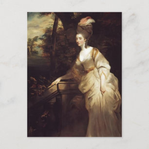 Joshua Reynolds - Portret van Georgiana Briefkaart