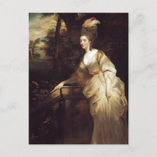 Joshua Reynolds - Portret van Georgiana Briefkaart