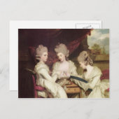 Joshua Reynolds- The Dames Waldegrave Briefkaart (Voorkant / Achterkant)