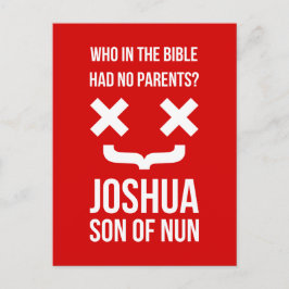 Joshua Son of Nun Christelijke Humor Briefkaart