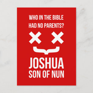 Joshua Son of Nun Christelijke Humor Briefkaart