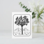 Joshua-structuur (rand) briefkaart (Staand voorkant)