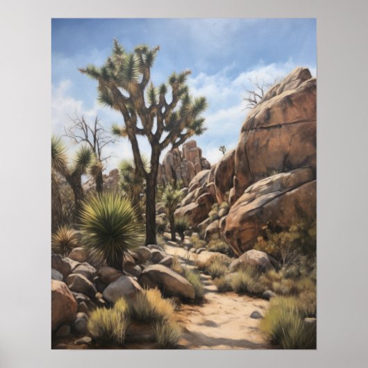 Joshua Tree Art Print Poster (Voorkant)