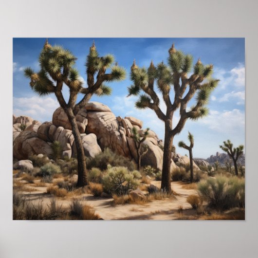 Joshua Tree Art Print Poster (Voorkant)
