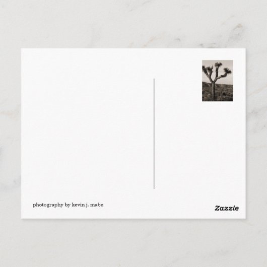 Joshua Tree Briefkaart (Achterkant)