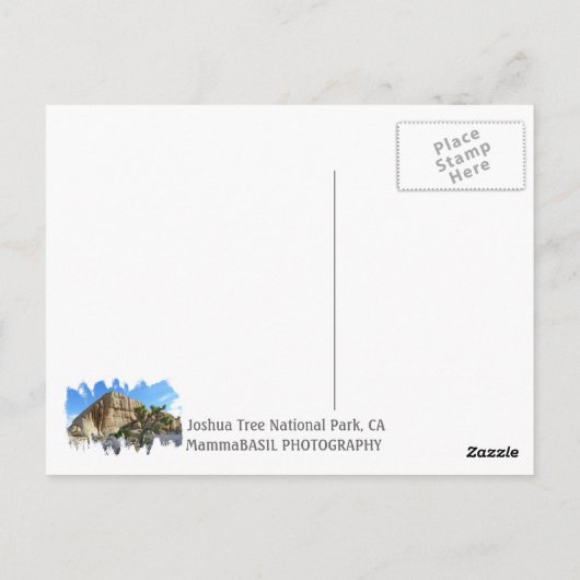 Joshua Tree Briefkaart! Briefkaart (Achterkant)