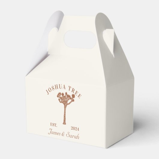 Joshua Tree Bruiloft Favor Boxes Bedankdoosjes (Achterkant)