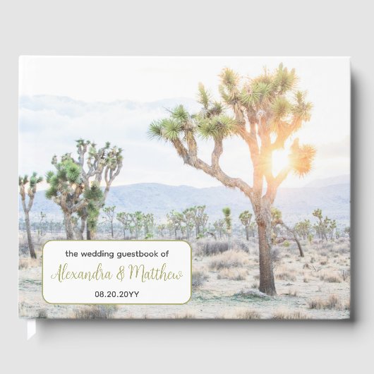 Joshua Tree Bruiloft Gastenboek (Voorkant)