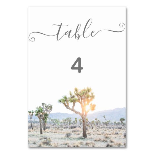 Joshua Tree Bruiloft Kaart (Voorkant)